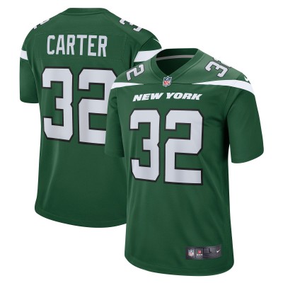 Игровая джерси Michael Carter New York Jets Nike Game - Gotham Green