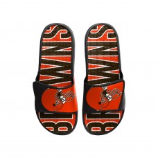 Cleveland Browns FOCO Logo Gel Slide Sandals