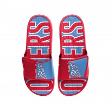 Tennessee Titans FOCO Retro Colorblock Logo Gel Slide Sandals