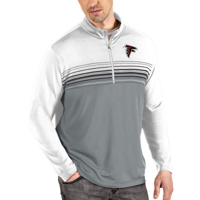 Кофта с короткой молнией Atlanta Falcons Antigua Pace - White/Gray