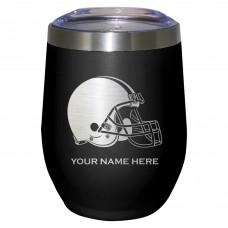 Бокал Cleveland Browns 12oz. Personalized Etched Stemless - Black