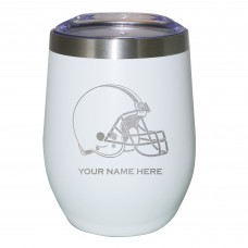 Бокал Cleveland Browns 12oz. Personalized Etched Stemless - White