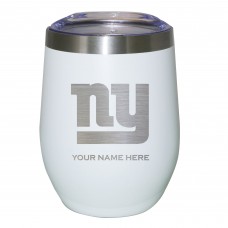 Бокал New York Giants 12oz. Personalized Etched Stemless - White
