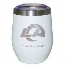 Бокал Los Angeles Rams 12oz. Personalized Etched Stemless - White