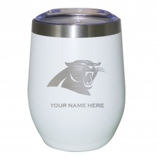 Бокал Carolina Panthers 12oz. Personalized Etched Stemless - White