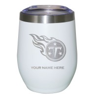Бокал Tennessee Titans 12oz. Personalized Etched Stemless - White