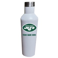 Именная бутылка для воды New York Jets 17oz. - White