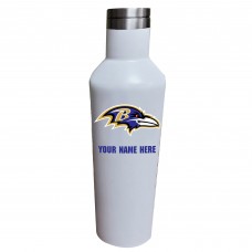 Именная бутылка для воды Baltimore Ravens 17oz. - White