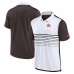 Cleveland Browns Nike White/Brown Fashion Performance Polo Cleveland Browns Nike White/Brown Fashion Performance Polo