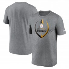 Футболка Pittsburgh Steelers Nike Icon Legend Performance - Heathered Gray