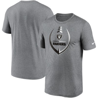 Футболка Las Vegas Raiders Nike Icon Legend Performance - Heathered Gray