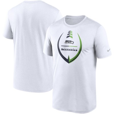 Seattle Seahawks Nike White Icon Legend Performance T-Shirt