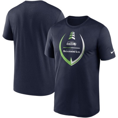 Seattle Seahawks Nike College Navy Icon Legend Performance T-Shirt