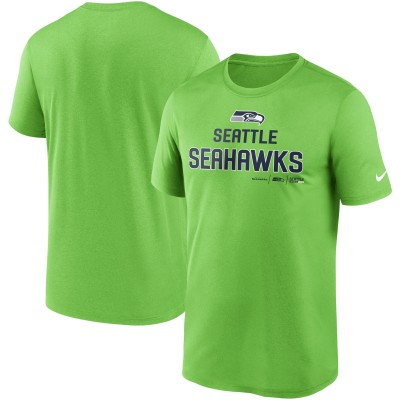 Seattle Seahawks Nike Neon Green Legend Community Performance T-Shirt