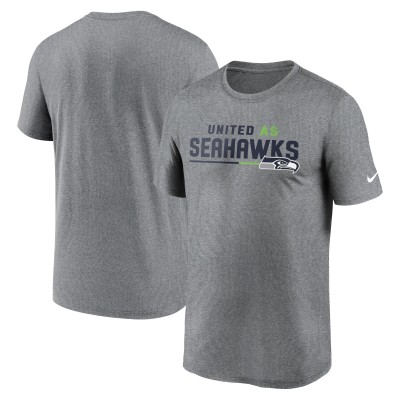 Футболка Seattle Seahawks Nike Legend Team Shoutout Performance - Heather Gray