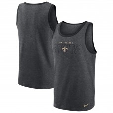 Майка New Orleans Saints Nike Tri-Blend - Heathered Charcoal