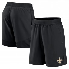 New Orleans Saints Nike Stretch Woven Shorts - Black