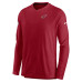 Футболка Arizona Cardinals Nike Cardinal Sideline Coach Chevron Lock Up Long Sleeve V-Neck Performance