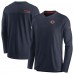 Футболка Chicago Bears Nike Sideline Coach Chevron Lock Up Long Sleeve V-Neck Performance - Navy