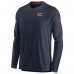 Футболка Chicago Bears Nike Sideline Coach Chevron Lock Up Long Sleeve V-Neck Performance - Navy