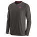 Футболка Tampa Bay Buccaneers Nike Sideline Coach Chevron Lock Up Long Sleeve V-Neck Performance - Pewter