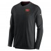 Футболка Washington Commanders Nike Sideline Coach Chevron Lock Up Long Sleeve V-Neck Performance - Black