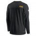 Футболка Washington Commanders Nike Sideline Coach Chevron Lock Up Long Sleeve V-Neck Performance - Black