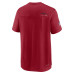 Футболка Arizona Cardinals Nike Cardinal Sideline Coach Chevron Lock Up Logo V-Neck Performance