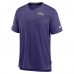 Футболка Baltimore Ravens Nike Sideline Coach Chevron Lock Up Logo V-Neck Performance - Purple