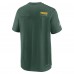 Футболка Green Bay Packers Nike Sideline Coach Chevron Lock Up Logo V-Neck Performance - Heather Kelly Green