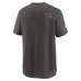 Футболка Tampa Bay Buccaneers Nike Sideline Coach Chevron Lock Up Logo V-Neck Performance - Pewter