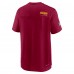 Футболка Washington Commanders Nike Sideline Coach Chevron Lock Up Logo V-Neck Performance - Burgundy