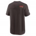 Футболка Cleveland Browns Nike Sideline Coach Chevron Lock Up Logo V-Neck Performance - Brown