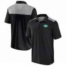 New York Jets Fanatics Black Long Shot Polo New York Jets Fanatics Black Long Shot Polo