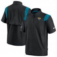Jacksonville Jaguars Nike Sideline Coaches Chevron Lockup Pullover Top - Black