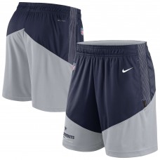 Dallas Cowboys Nike Sideline Primary Lockup Performance Shorts - Navy/Gray