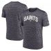 Футболка New Orleans Saints Nike Black Sideline Velocity Athletic Stack Performance