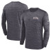 Футболка с длинным рукавом Atlanta Falcons Nike Charcoal Sideline Velocity Athletic Stack Performance Футболка с длинным рукавом Atlanta Falcons Nike Charcoal Sideline Velocity Athletic Stack Performance