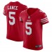 Игровая джерси Trey Lance San Francisco 49ers Nike Vapor Elite - Scarlet