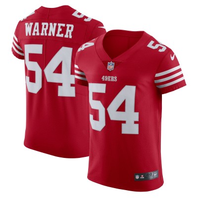 Игровая джерси Fred Warner San Francisco 49ers Nike Vapor Elite - Scarlet