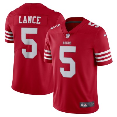 Игровая джерси Trey Lance San Francisco 49ers Nike Vapor Limited - Scarlet