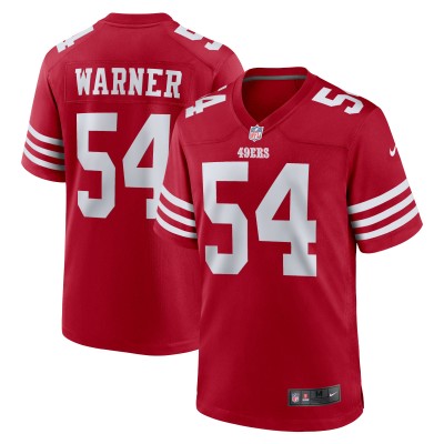 Игровая джерси Fred Warner San Francisco 49ers Nike Womens Team Game Player - Scarlet