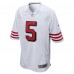 Игровая джерси Trey Lance San Francisco 49ers Nike Alternate Game - White