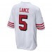 Игровая джерси Trey Lance San Francisco 49ers Nike Alternate Game - White