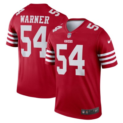 San Francisco 49ers Fred Warner Nike Scarlet Legend Player Performance Top