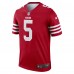 Игровая джерси Trey Lance San Francisco 49ers Nike Legend - Scarlet