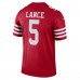 Игровая джерси Trey Lance San Francisco 49ers Nike Legend - Scarlet