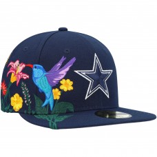 Бейсболка Dallas Cowboys New Era Blooming 59FIFTY - Navy