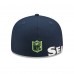Бейсболка Seattle Seahawks New Era Side Split 59FIFTY - College Navy