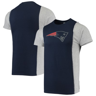 Футболка New England Patriots Refried Apparel Sustainable Split - Navy/Heathered Gray